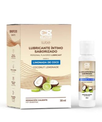 Lubricante Caliente Saborizado Elixir X30 ml Coco