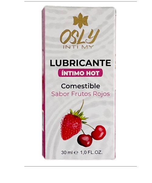 Lubricante Íntimo Hot Sabor Frutos Rojos x30ml